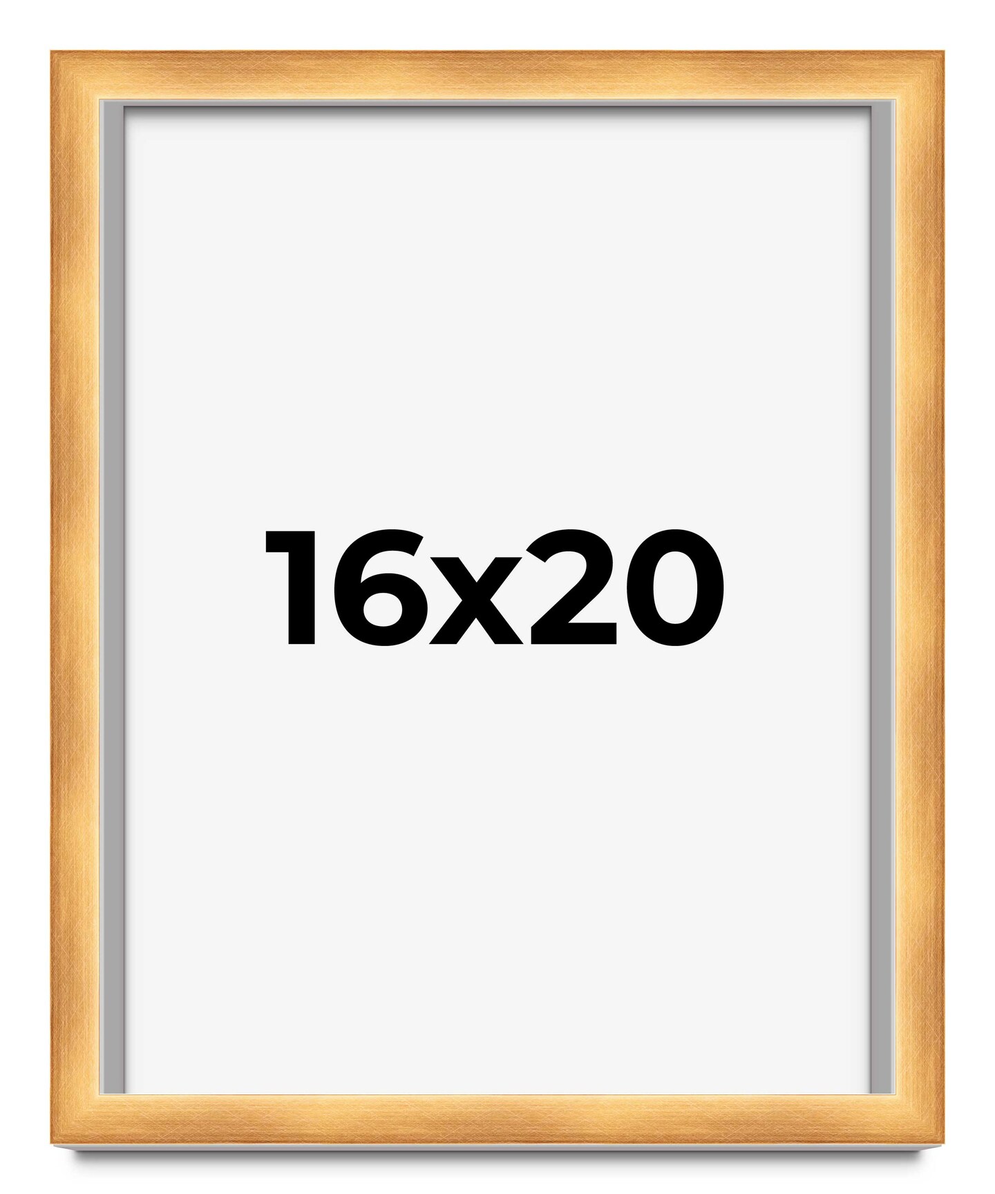 16x20 Minimalist Shadow Box Picture Frame with UV-Resistant Acrylic &#x26; Acid Free Backing, Available in 5 Finishes - Black, Brown, Gold, Silver, White