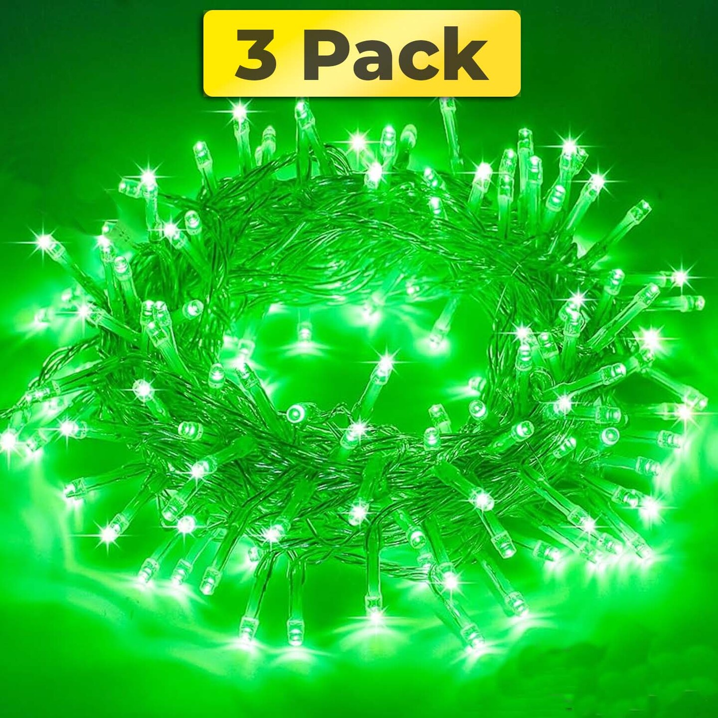 Dramatic 100 LED Clear Cable String Lights – Plug-in, 8 Modes, 32ft, Indoor & Outdoor