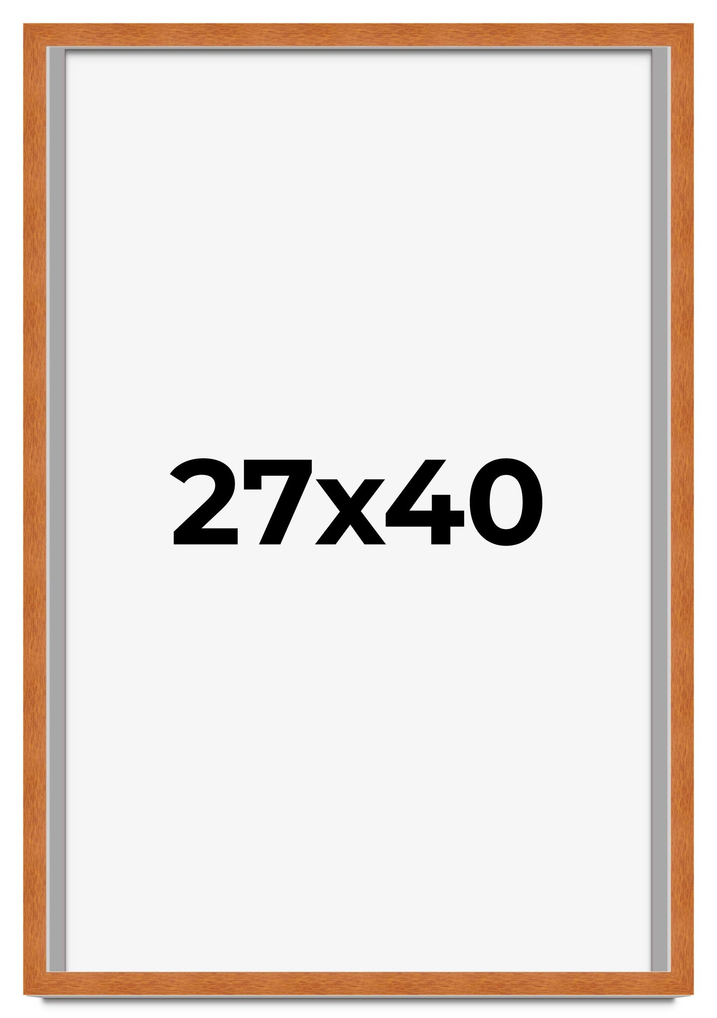 Classic Brown Picture Frame - UV Acrylic, Foam Board Backing, Hanging Hardware