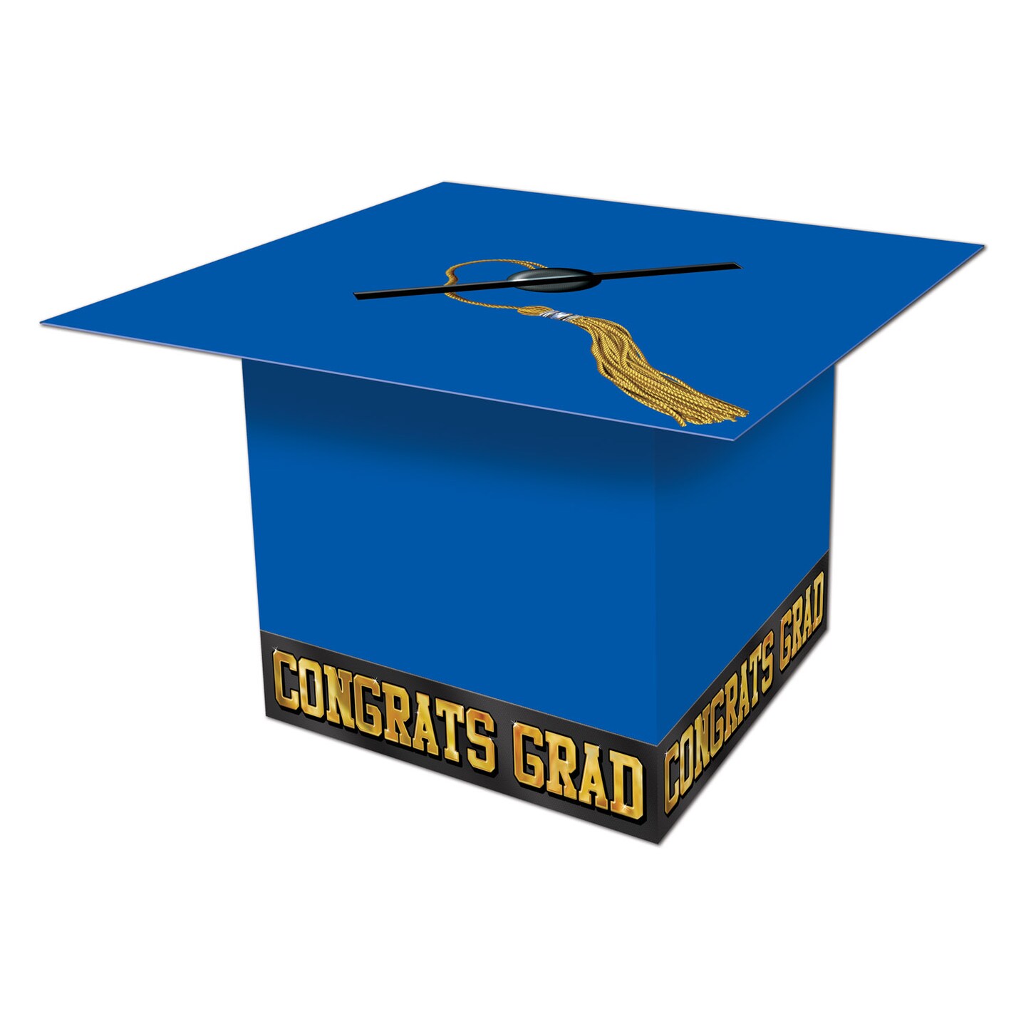 Beistle 8&#xBD;in. x 8&#xBD;in. Grad Cap Card Box - 6 Pack