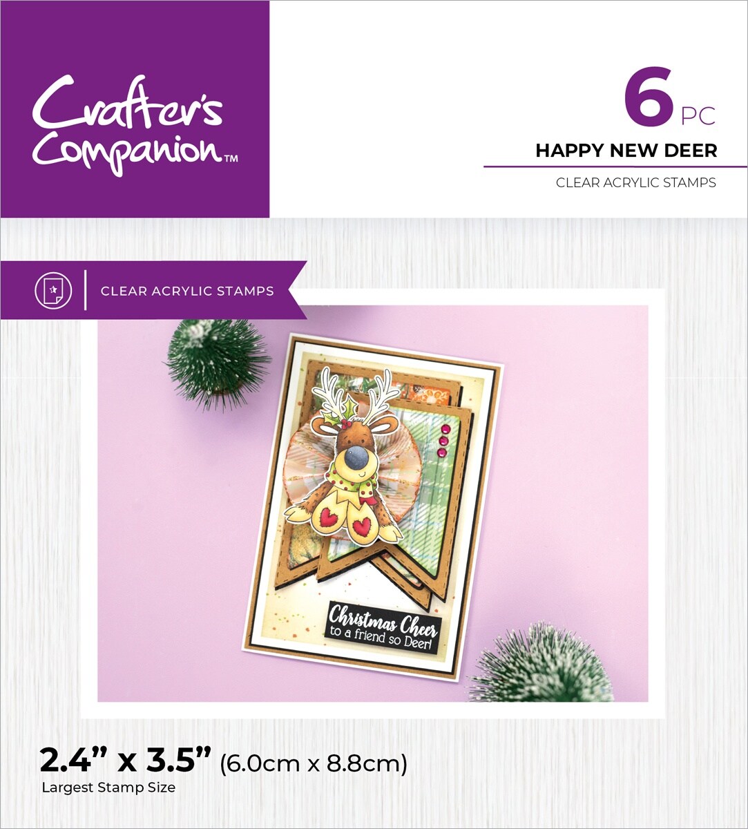 Crafter&#x27;s Companion Photopolymer Stamp-Happy New Dear