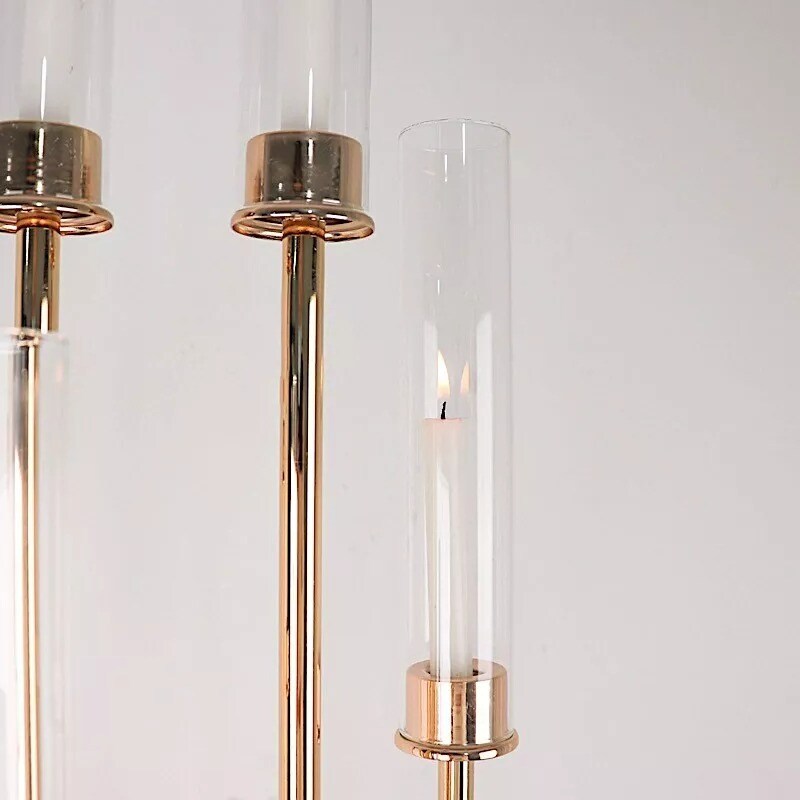 2 Clear 10&#x22; Cylinder Glass Hurricane Candle Holder Shades Party Events Supplies