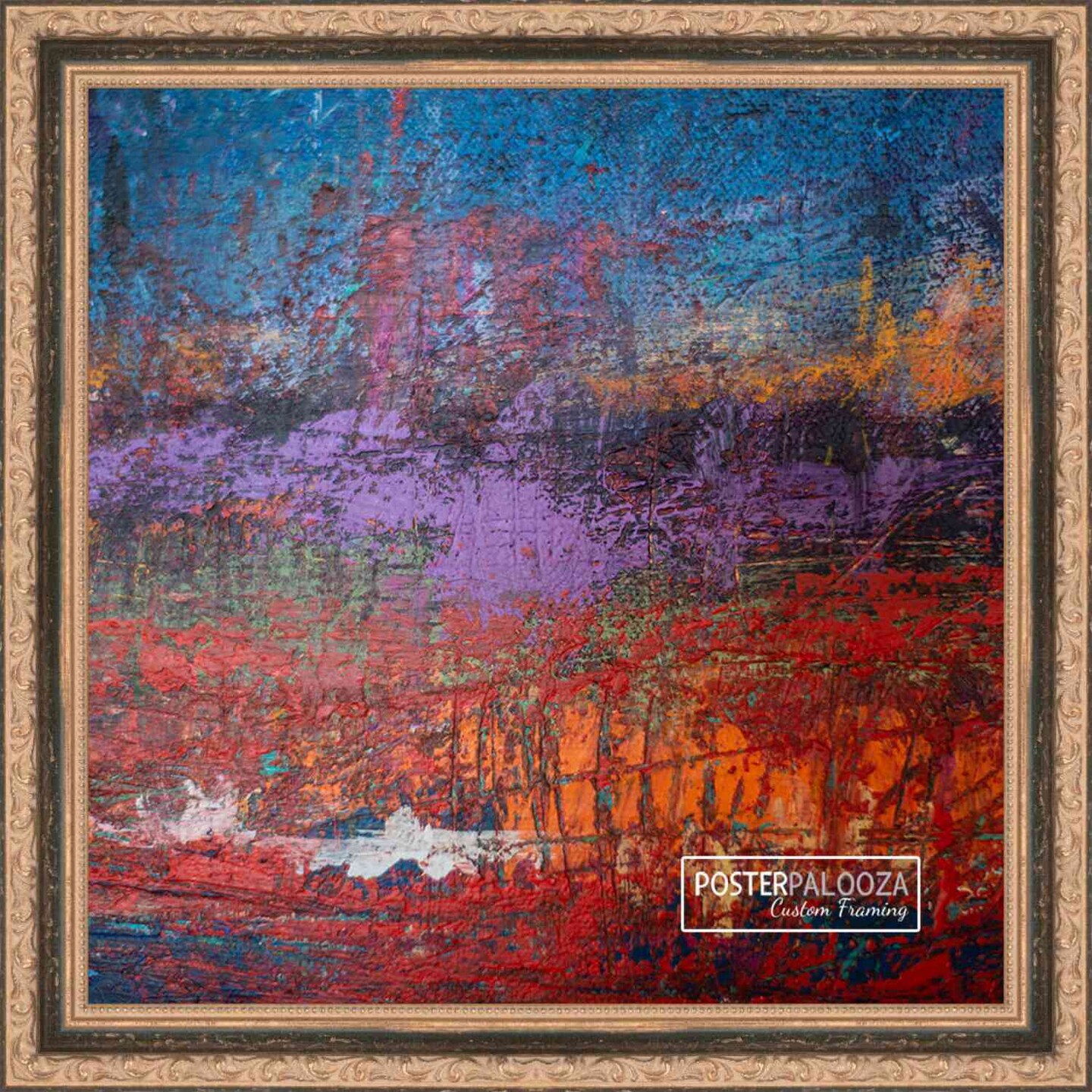 4x4 Classic Black Picture Frame - UV Acrylic, Foam Board Backing, Hanging Hardware