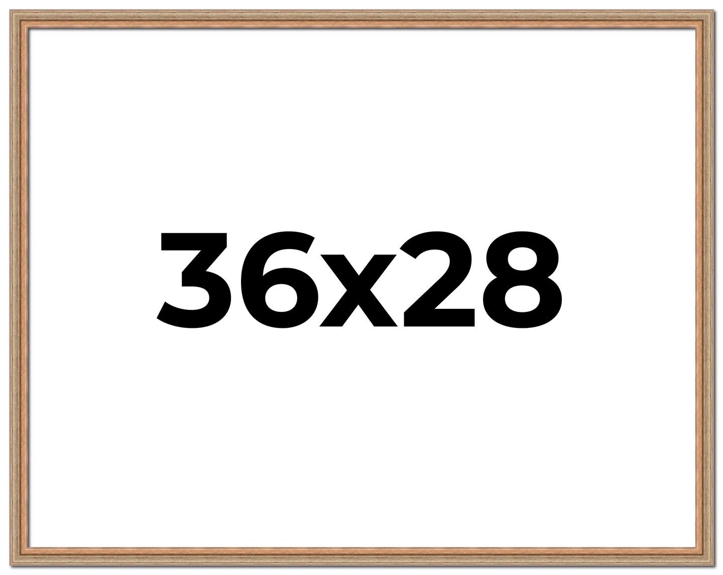 28x36 Deco Picture Frame with UV-Resistant Acrylic &#x26; Acid Free Backing, Available in 3 Finishes - Black, Brown, and Silver