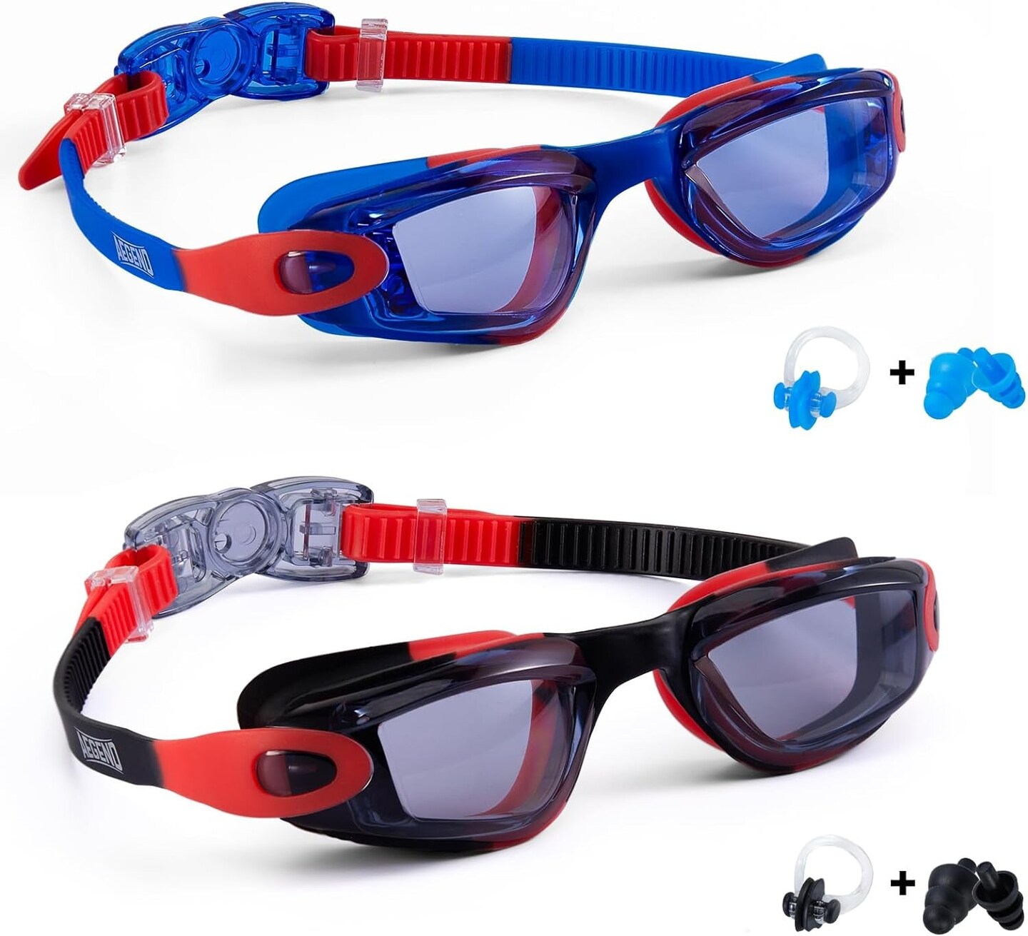 Kids Swim Goggles, Pack of 2 Swimming Goggles for Children Boys &#x26; Girls Age 3-14