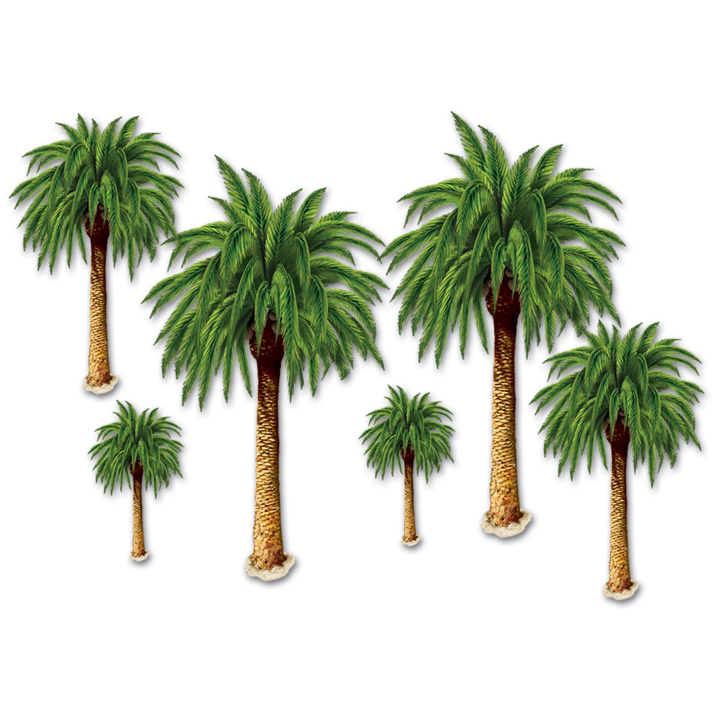 Beistle 18in.-4Feet Palm Tree Props - 12 Pack