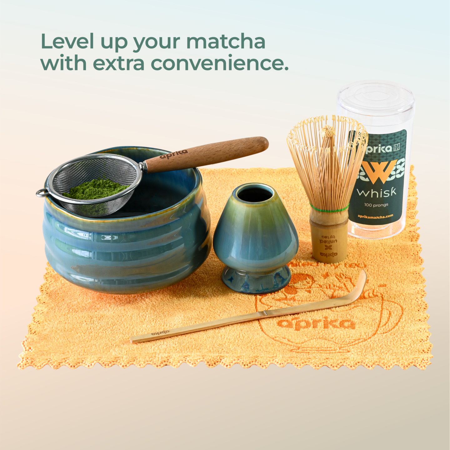 Ceremonial Matcha Starter Kit, Blue Matcha Bowl and Whisk Set, Perfect Matcha Kit for Japanese Matcha Powder, Christmas Gift Set Box