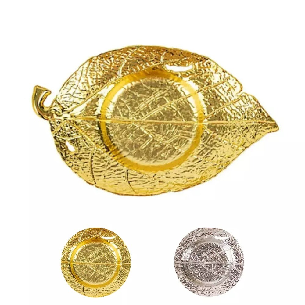 3 Maple Leaf 5" Metal Votive Candle Holders Centerpieces Party Events Decoration