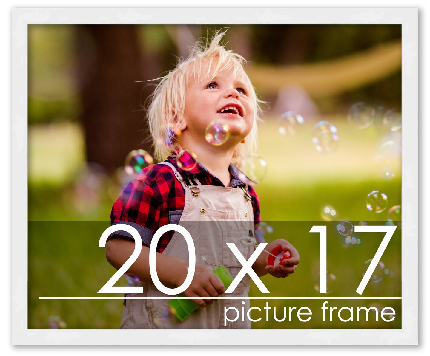 20x17 Solid Wood Picture Frame with UV-Resistant Acrylic & Acid