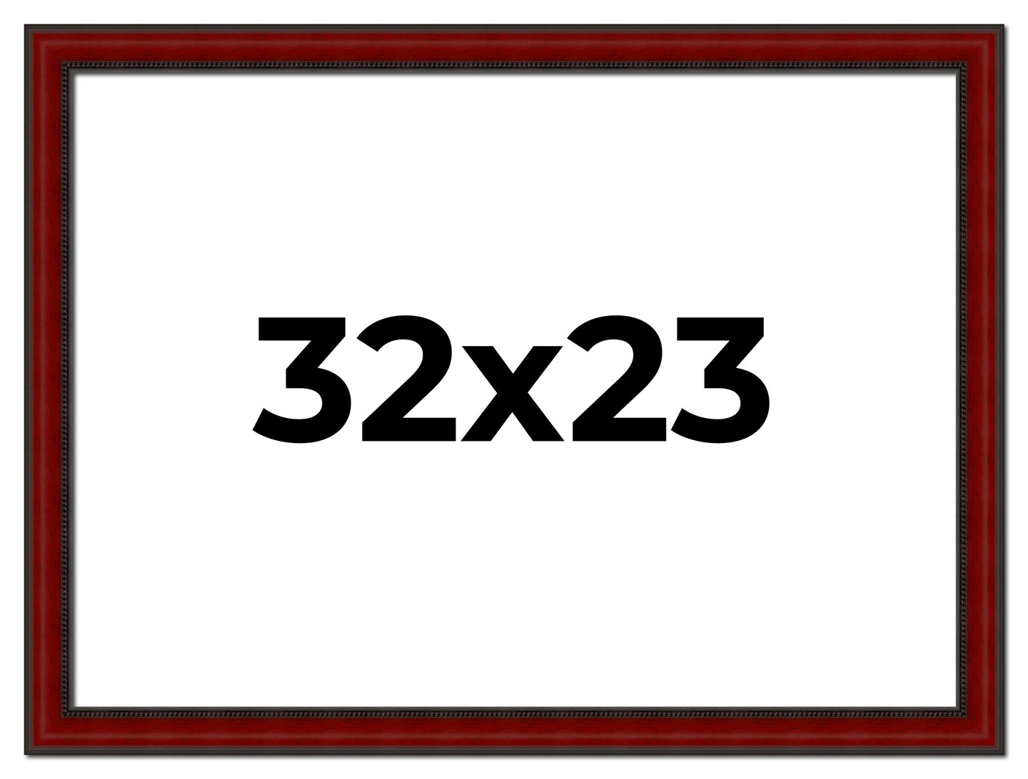 23x32 Weathered Picture Frame with UV-Resistant Acrylic &#x26; Acid Free Backing, Available in 5 Finishes - Black, Gold, Red, White, Natural