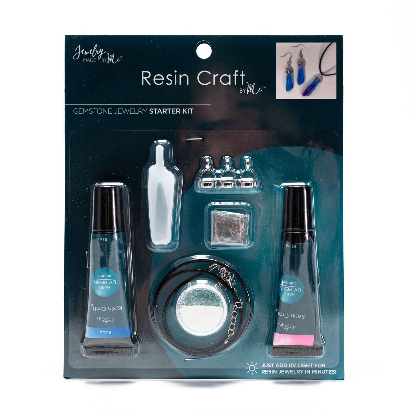Resin Craft By Me™ UV Resin Gemstone Jewelry Starter Kit