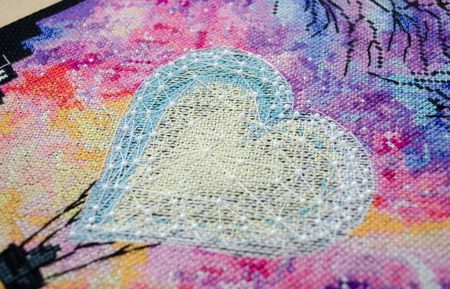 Cross-stitch kit Love in heaven