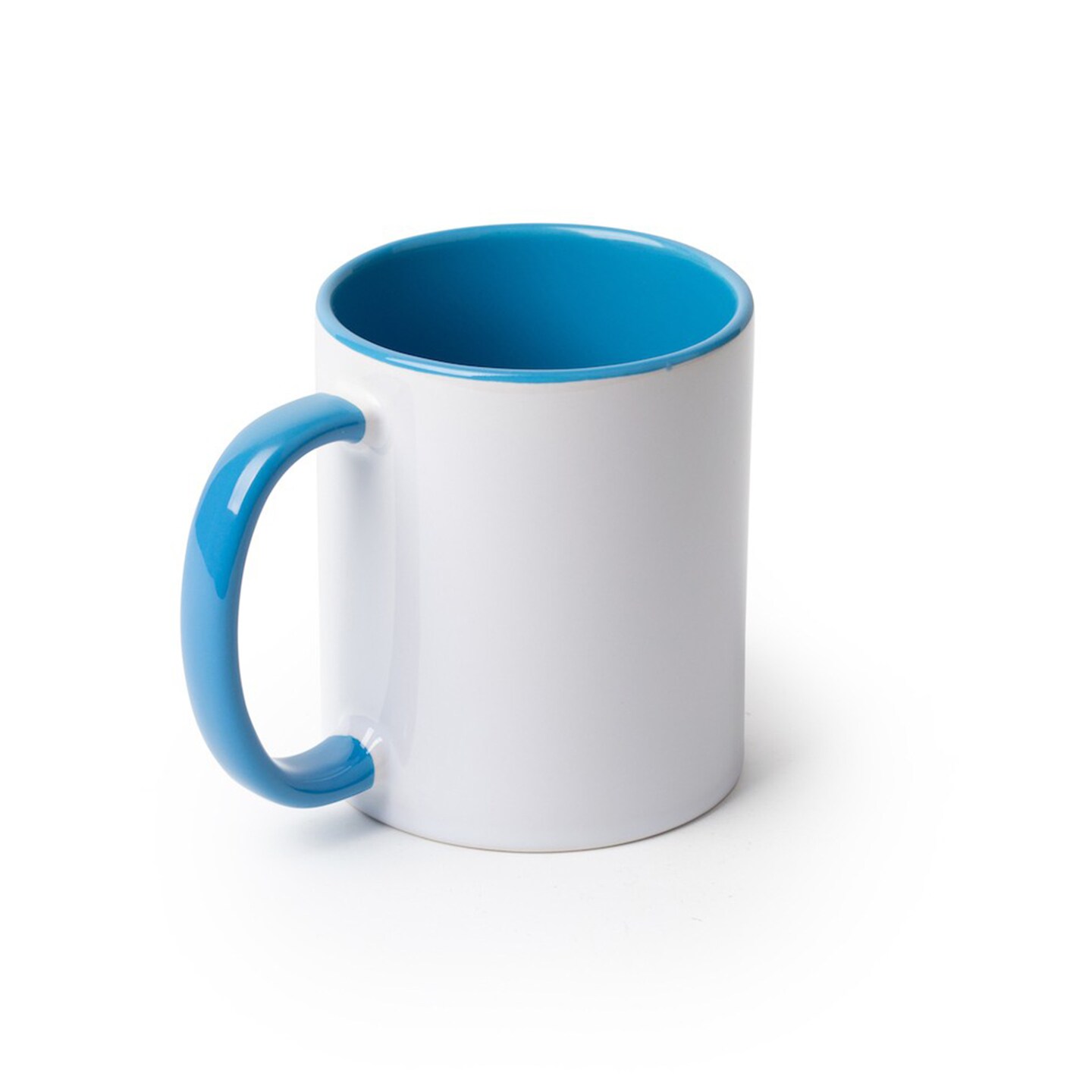 11oz Sublimation Mugs with Colored Handles &#x26; Interiors | Tazas para Sublimar, Bulk Mugs for Custom Designs &#x26; Branding | White Mugs Set of 12 or Case of 36