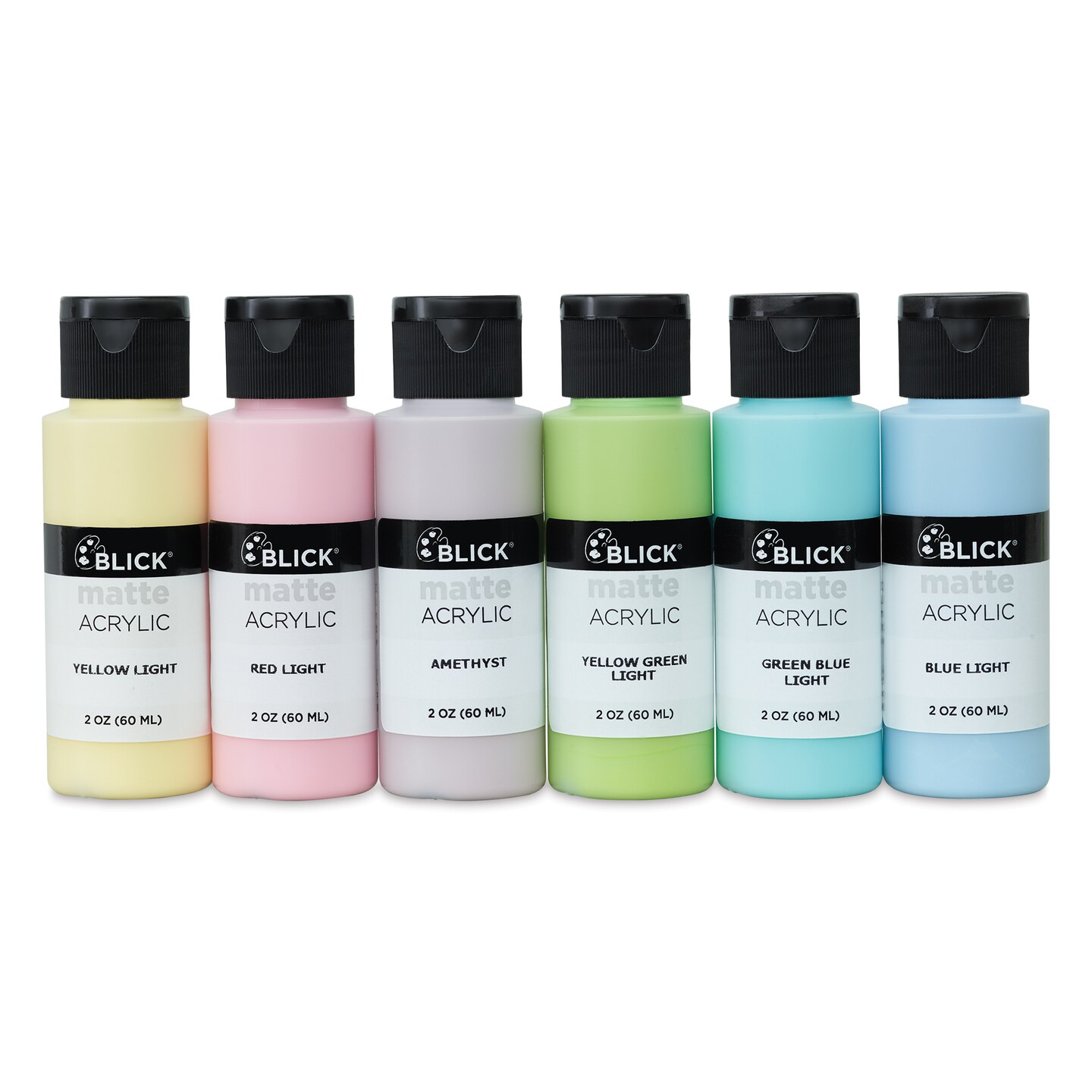 Blick Matte Acrylics - Set of 6, Pastel Colors, 2 oz