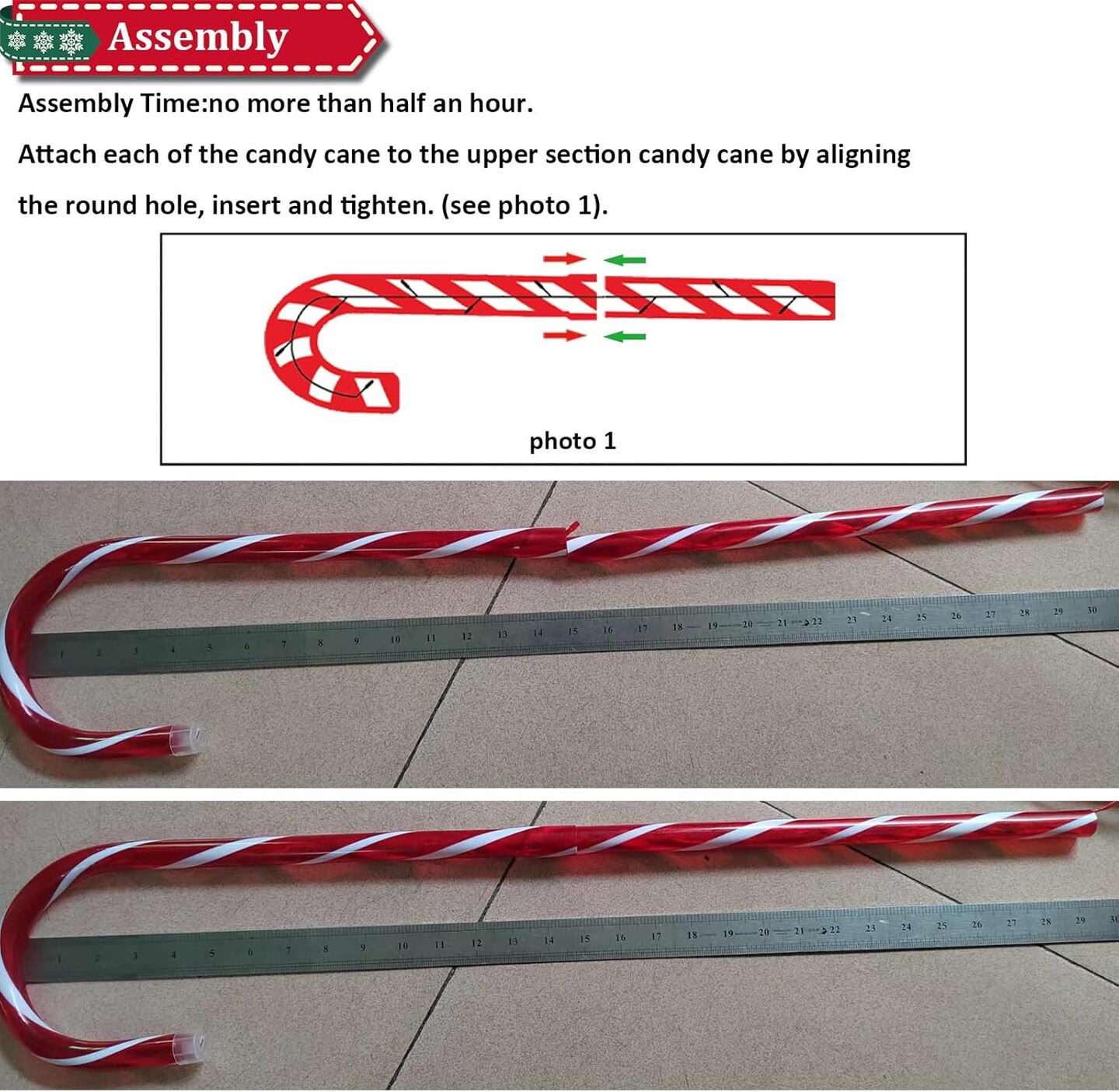 35" Christmas Candy Cane Lights,12pcs 8 Modes,Christmas Outdoor Christmas Decorations, for Holiday Walkway Lights,Outdoor Ornaments, Christmas Decor,for Yard Lawn Forecourt or Pathway