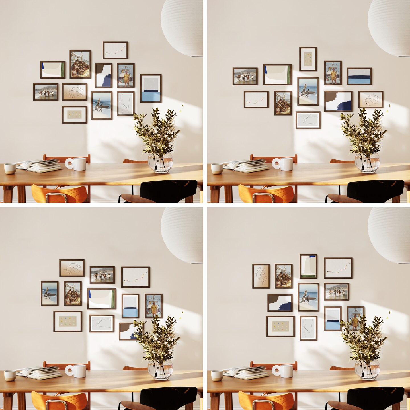 Haus and Hues Oak Wood Gallery Wall Frames