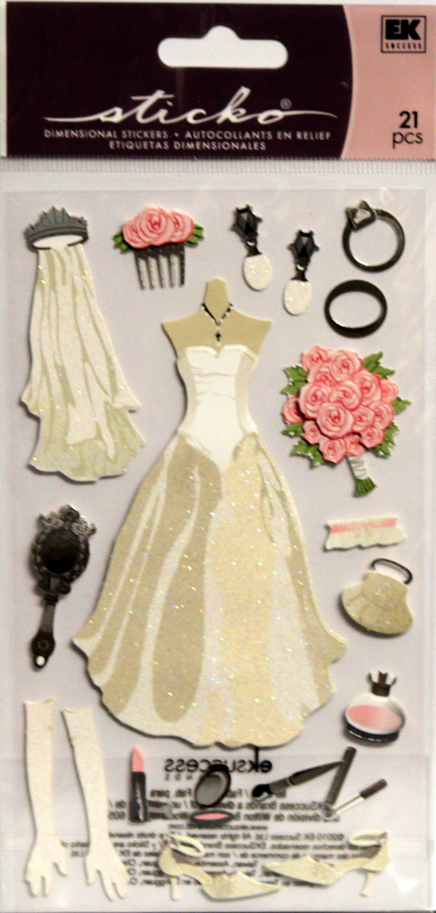 Sticko Bride Plus Dimensional Stickers | Michaels
