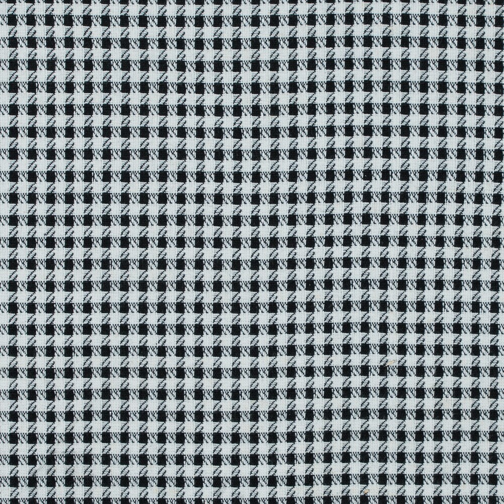 1 Yard Black &#x26; White Double Faced Woven Cotton Blend Fabric