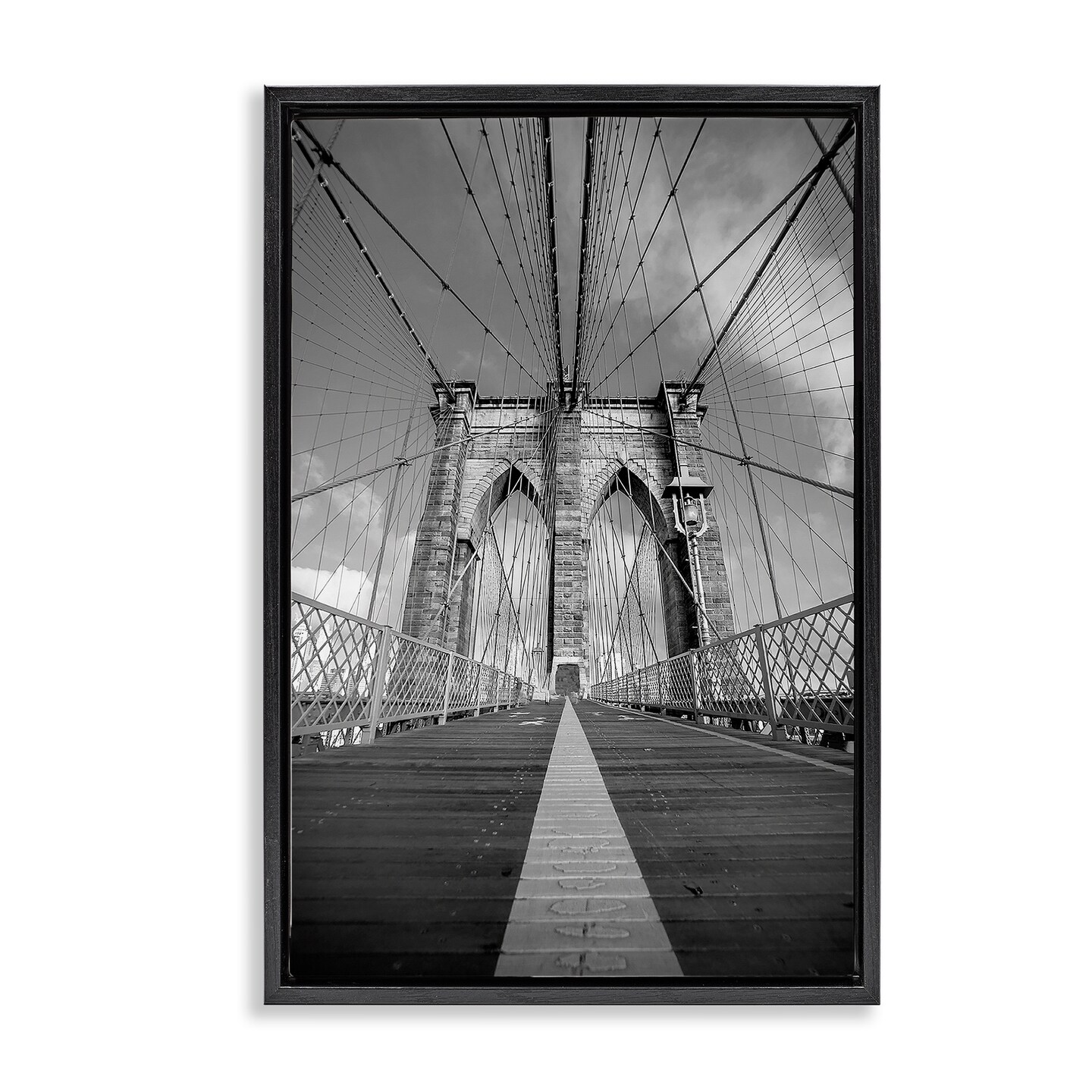 Stupell Industries Intertwining Industrial Bridge Floating Frame, design by Sophie 6