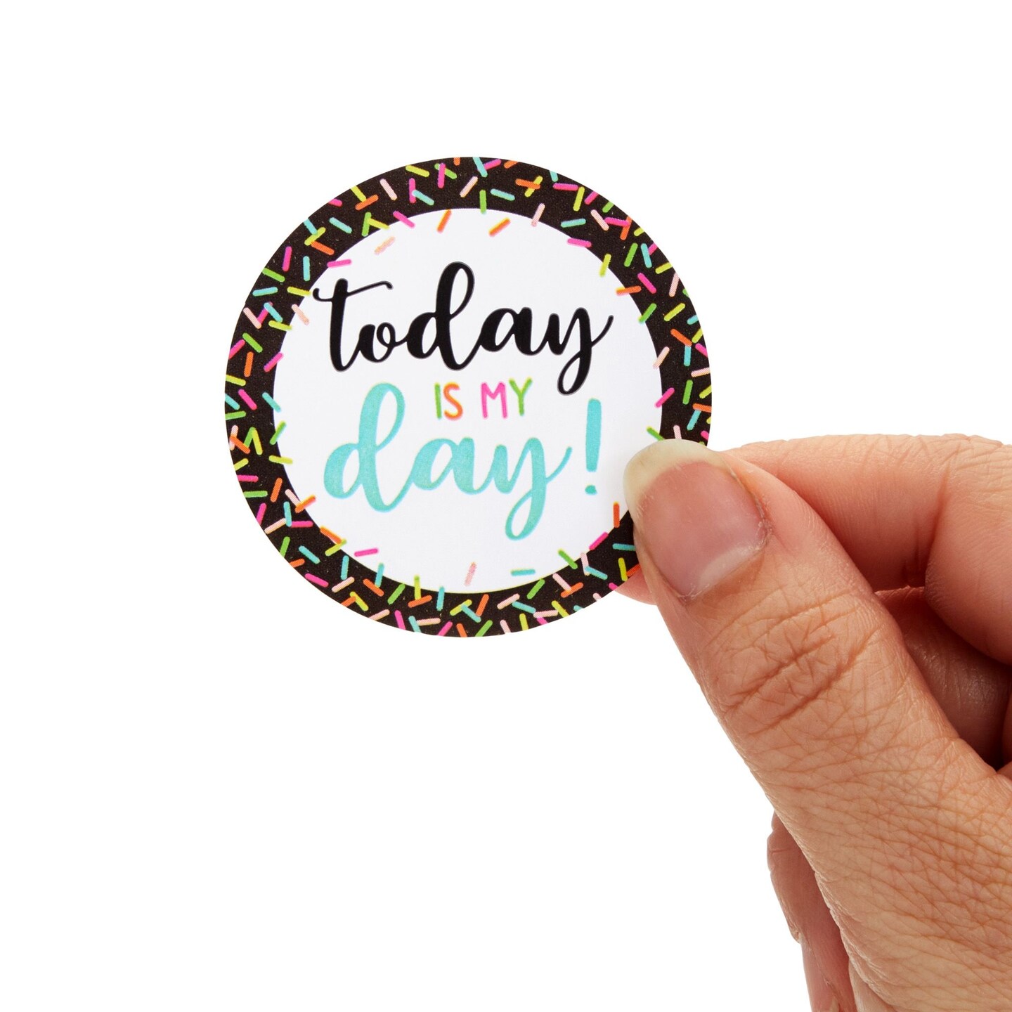 504 Piece Round Happy Birthday Stickers for Students, Happy Birthday to Me, Today is my Day Stickers, Kids Party Favors, Teachers, 6 Assorted Designs (2 Inches)