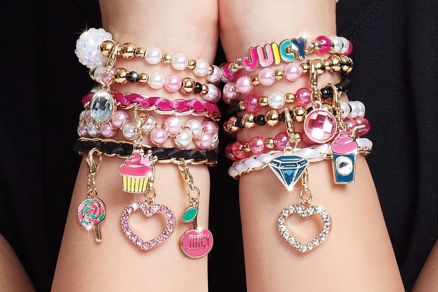 Juicy Couture Pink and Precious Bracelets - DIY Charm Bracelet Kit with Beads for Tween Jewelry Making - Jewelry Making Kit for Girls Visit the Make It Real Store 4.6 4.6 out of 5 stars (2,658) | Search this page