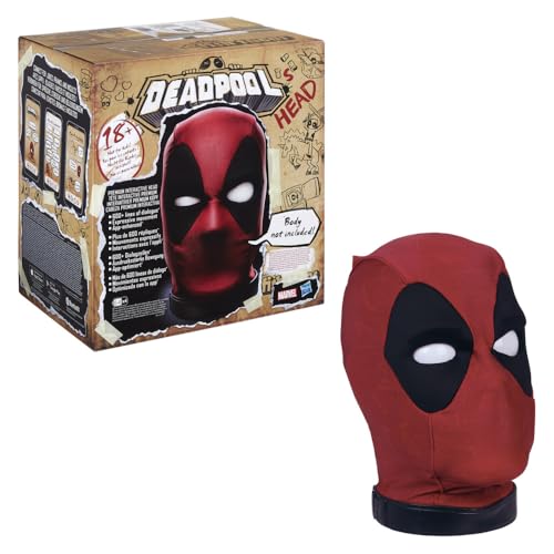 Hasbro Marvel Legends Deadpool’s Head Premium Interactive, Moving, Talking Electronic,