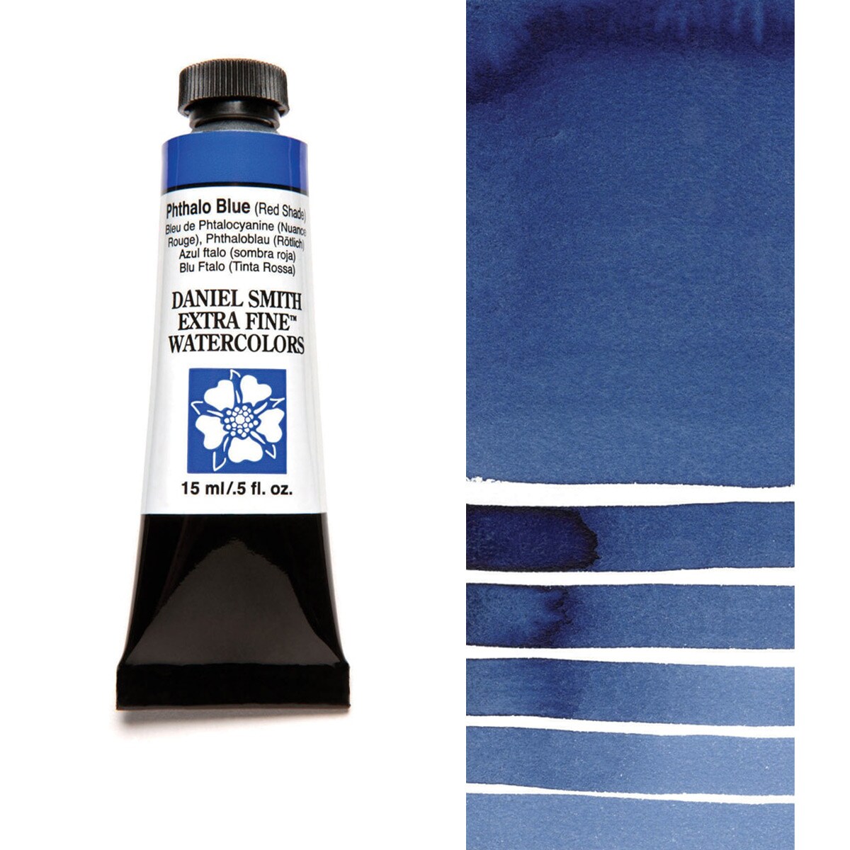 Daniel Smith Extra Fine Watercolors - Phthalo Blue (Red Shade), 5 ml Tube
