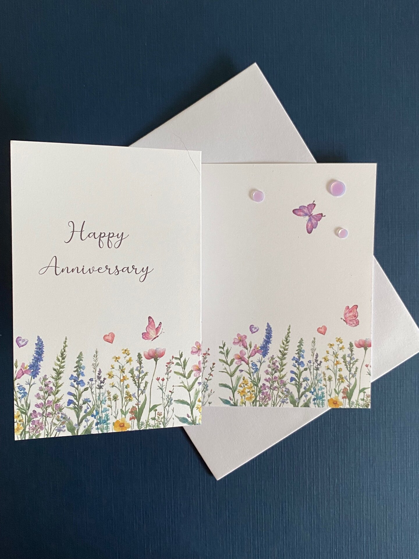 Happy 17th Anniversary!![水面下]２枚セット Happy Anniversary Side Z Fold Greeting Card | MakerPlace by Michaels