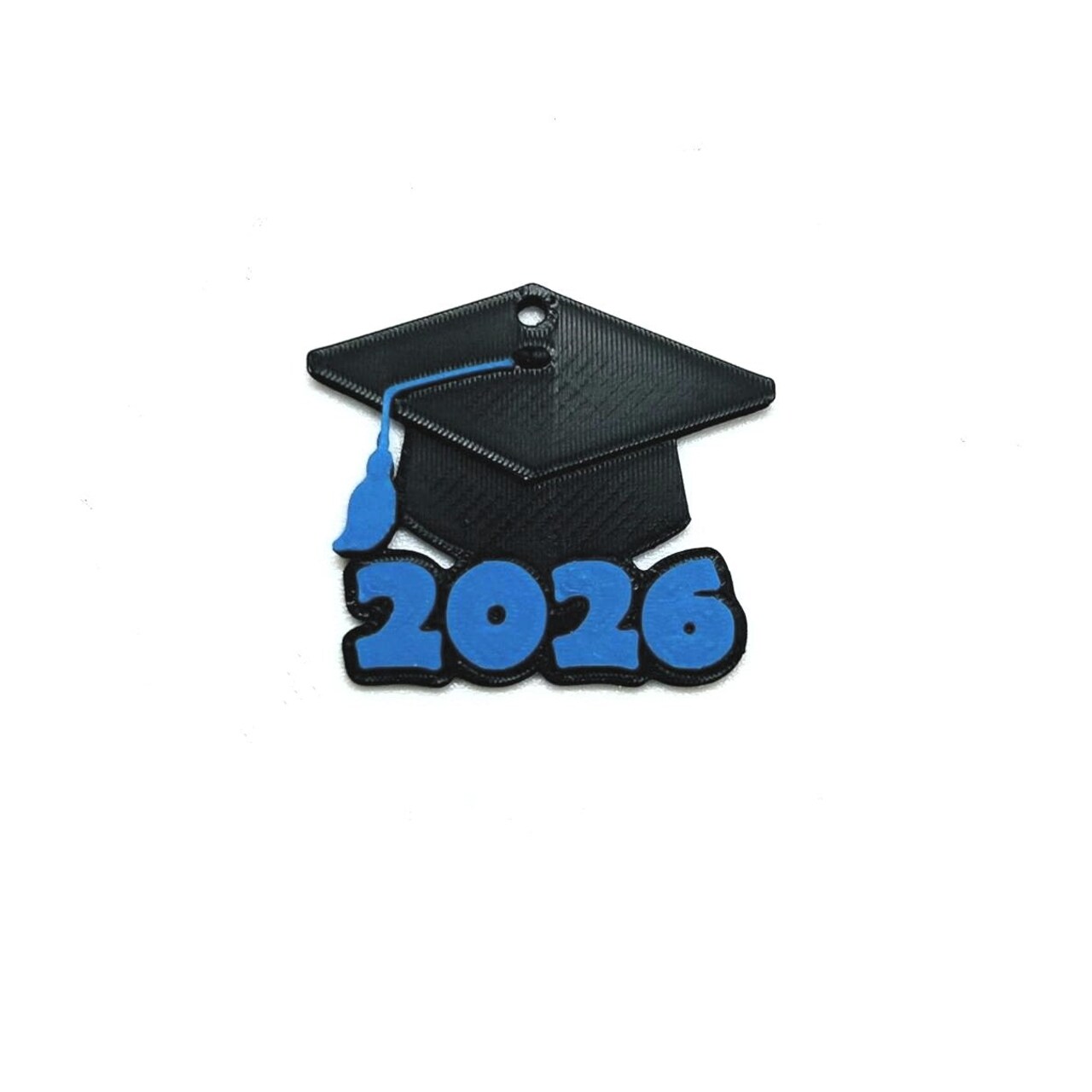 Graduation Cap Chsrms Blue and Black 2026 Graduation Cap Charms, 28x25mm, Count: 20 Pieces ...
