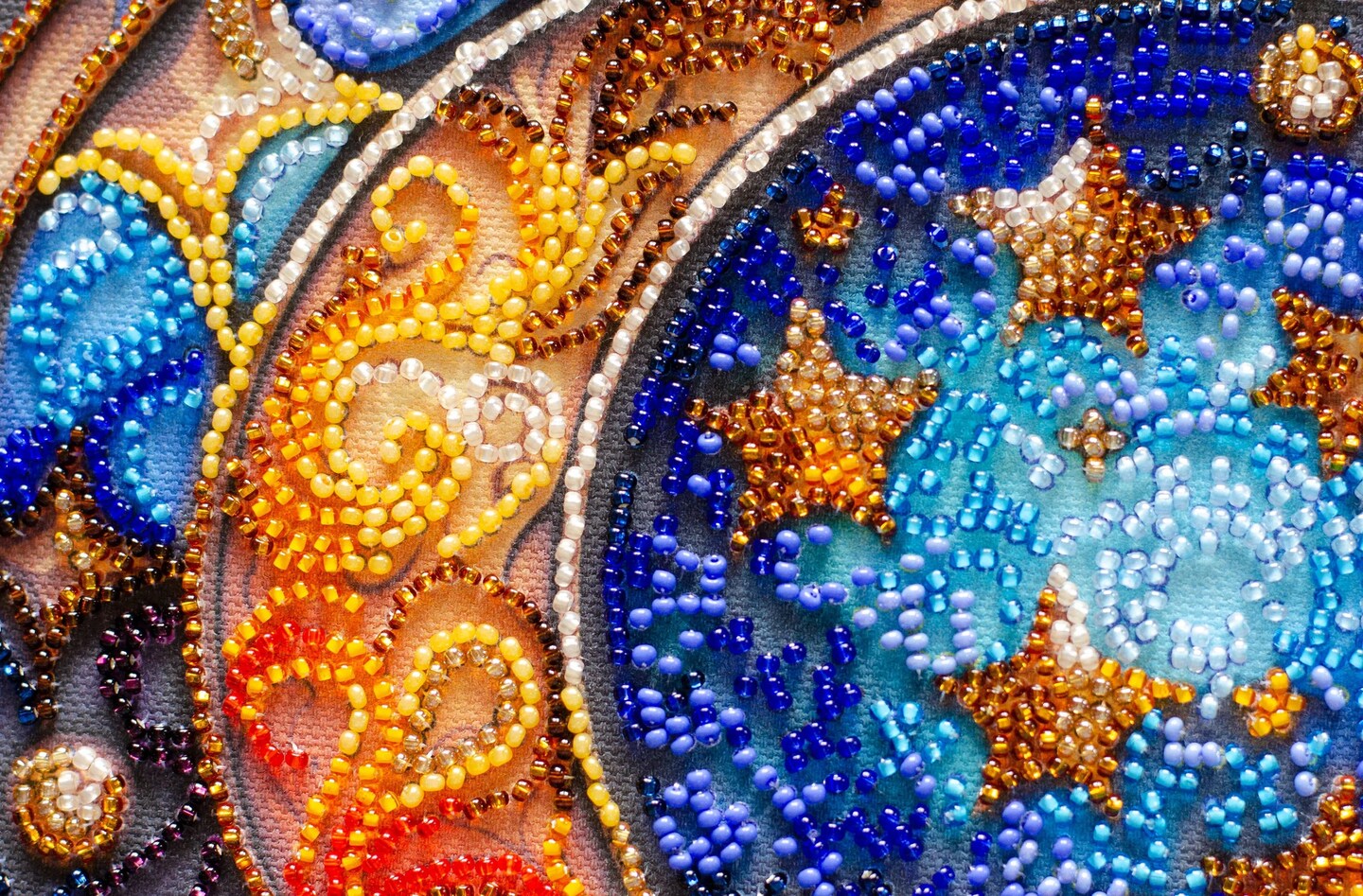 Mid-sized bead embroidery kit - Magical dreams