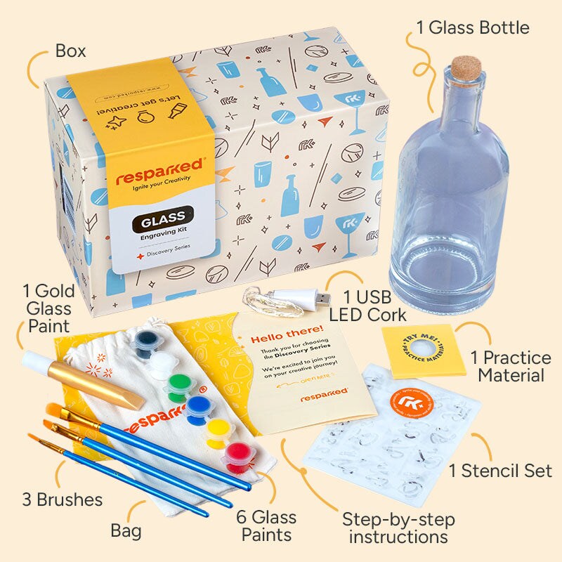 Project Kit: Engrave a Glass Bottle Lamp