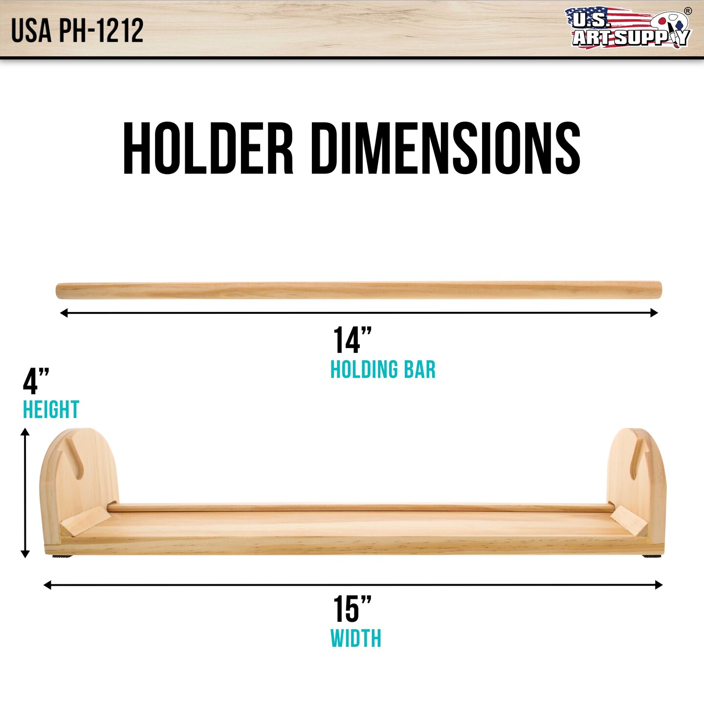 12 inch Wooden Tabletop Paper Holder &#x26; Dispenser