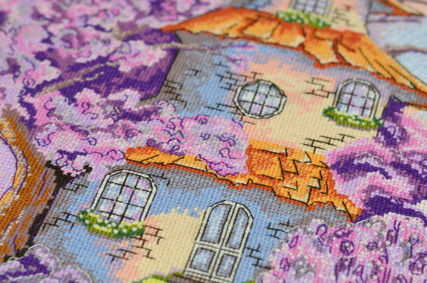 Cross-stitch kit Magic house