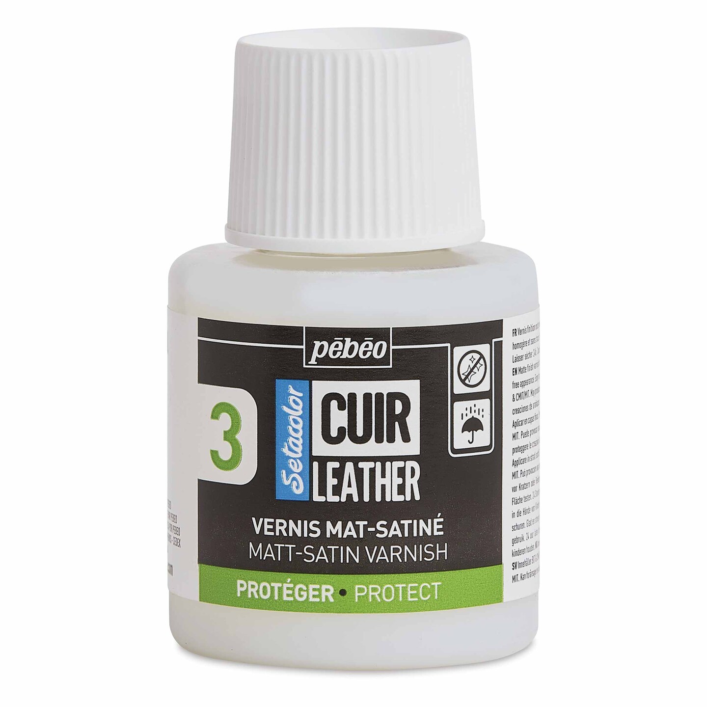Pebeo Setacolor Leather Varnish - Matt-Satin, 110 ml Bottle
