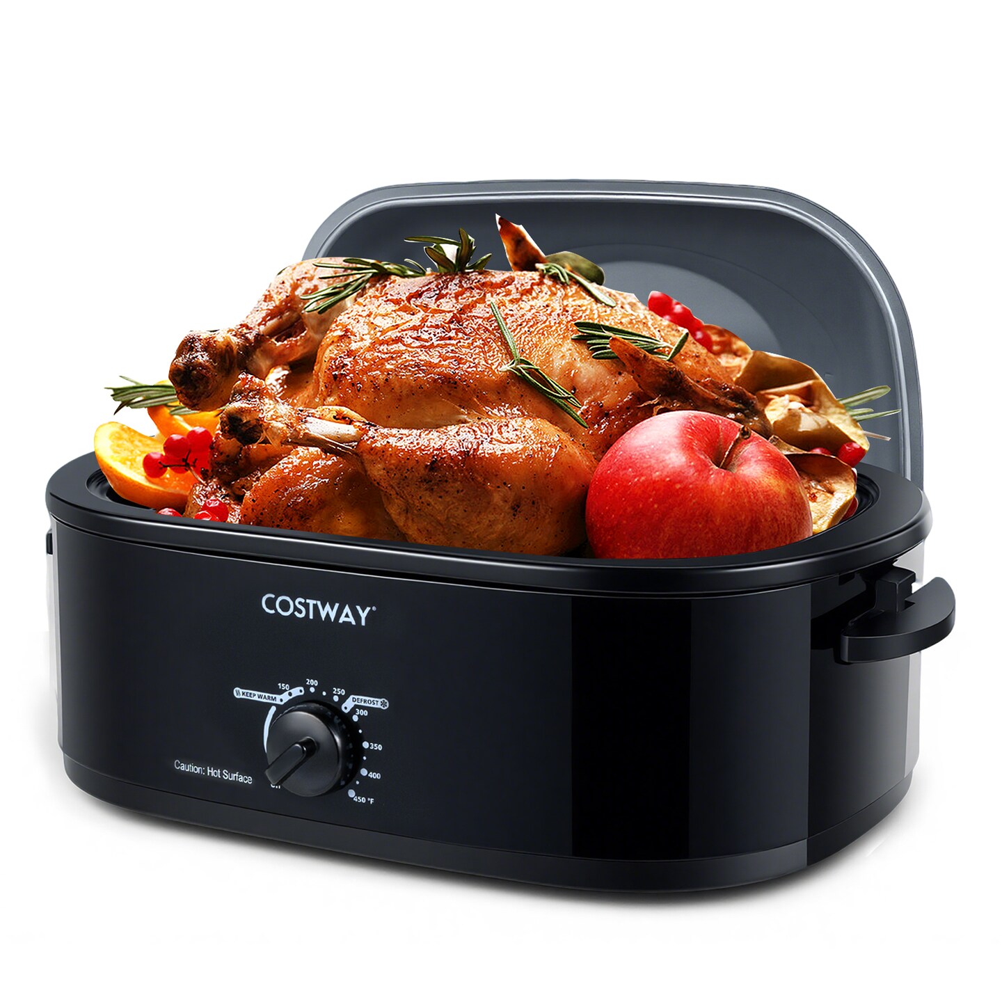 Electric Roaster Oven 18 Quart with Removable Pan, Cool-Touch Handles and Adjustable Temp Control