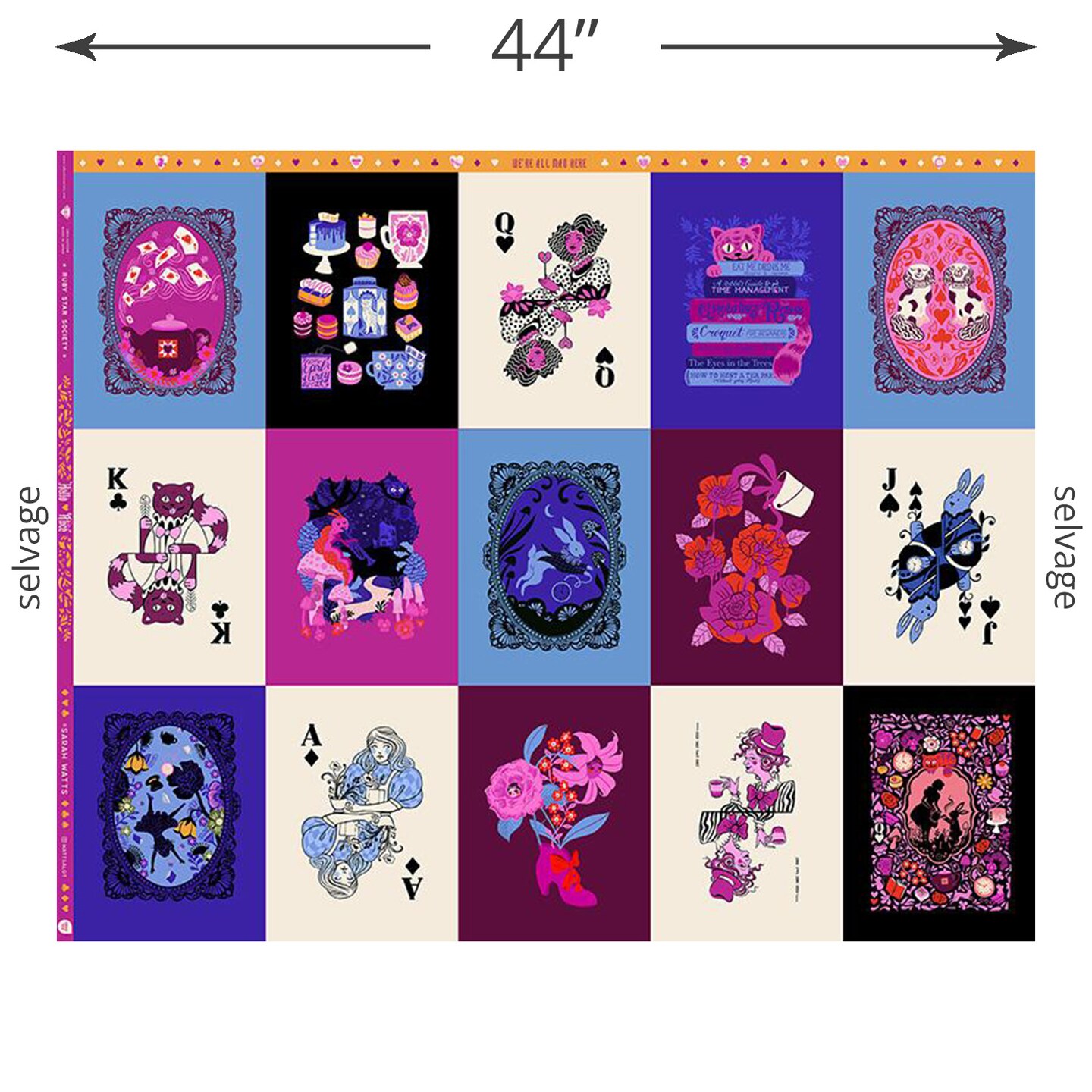 Wonderland Panel in Multi (rs2120 11) | Hello Alice | Sarah Watts | Ruby Star Society