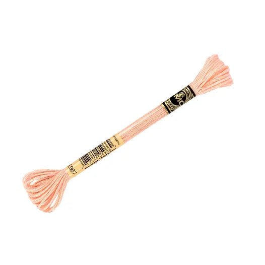 DMC Light Effects Embroidery Floss, 6-Strand Special Thread - Soft Peach #E967 CLEARANCE