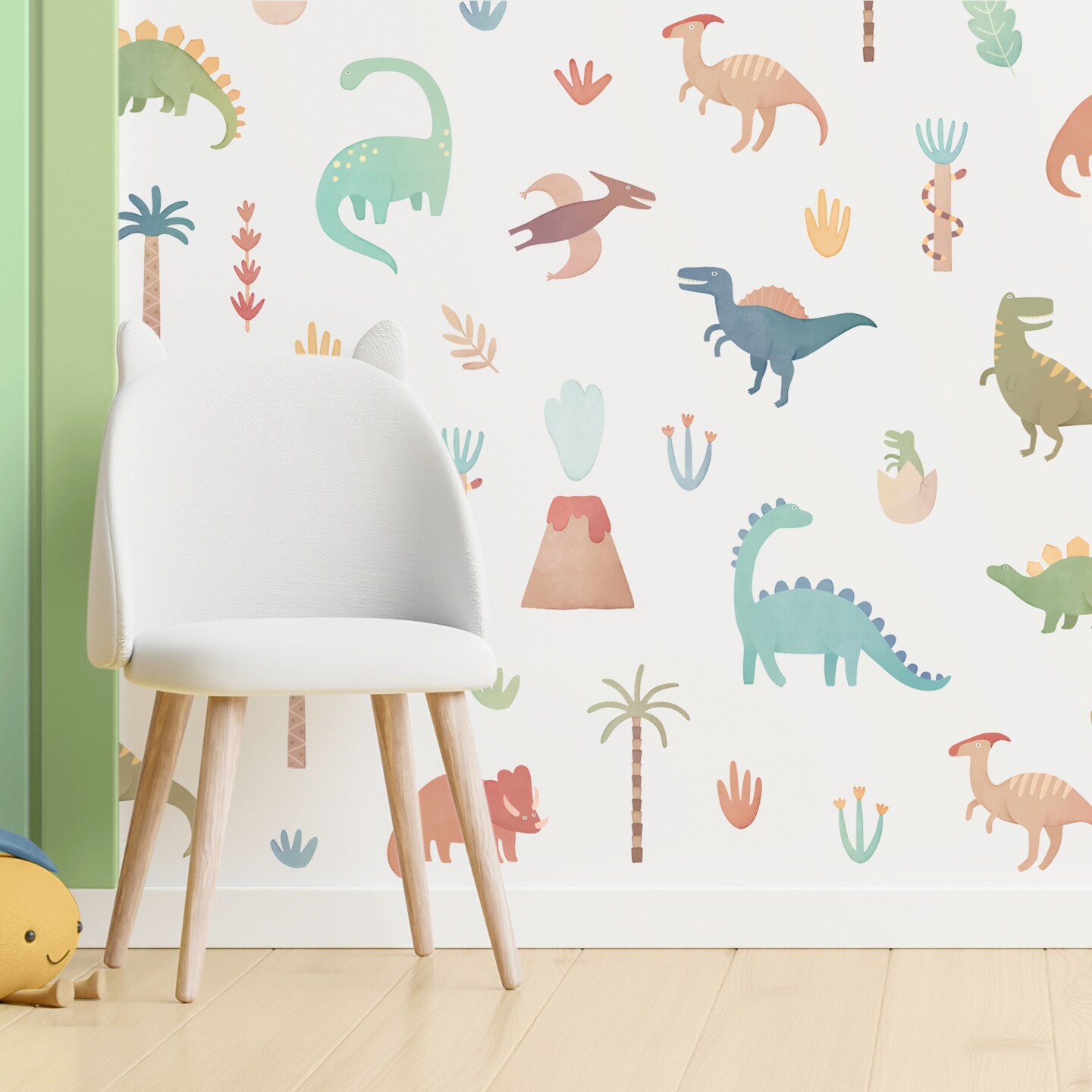 Dinosaur Wall Decals - Removable & Reusable Wall Stickers, Dinosaur Nursery Decor, Boys Room Wall Art