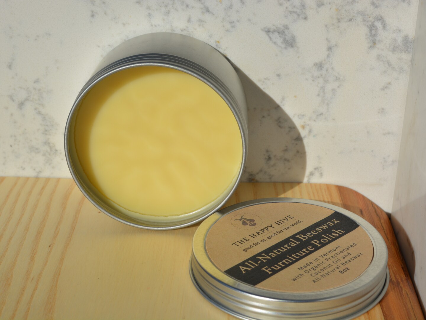 All-Natural Beeswax Furniture Polish and Wood Balm - 8oz product 2