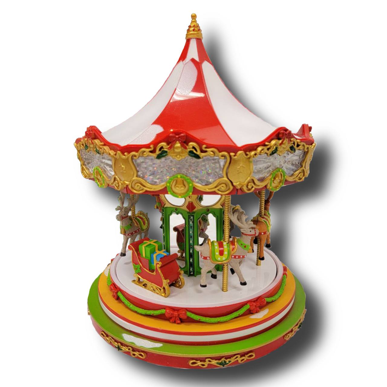 Christmas Carousel Decoration. Christmas Village
