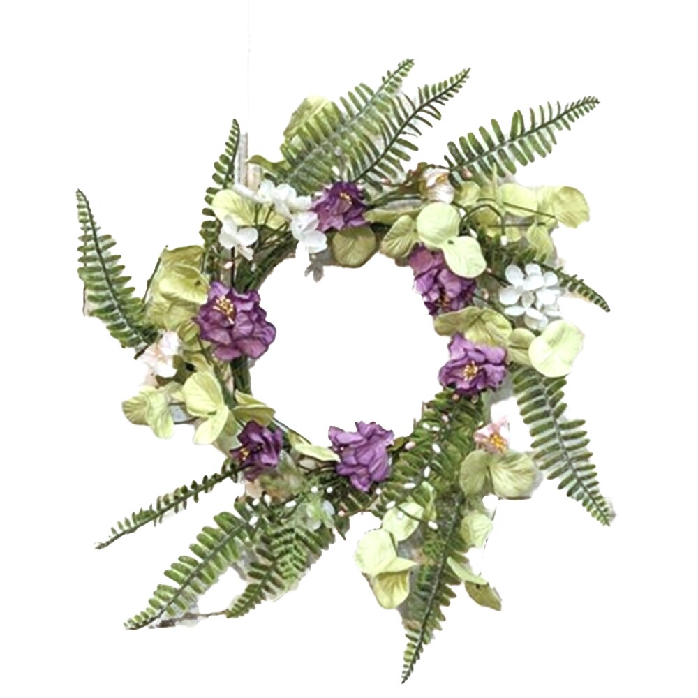 Lakeside Mix Wildflower Wreath 12&#x22; &#x2013; Spring Floral Accent