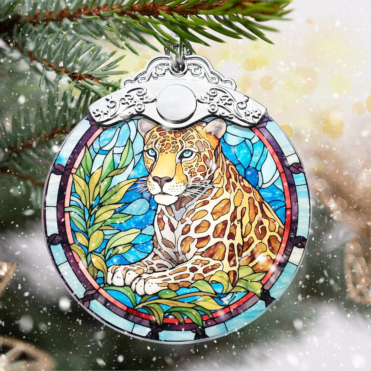 2024 Christmas Ornament, Leopard Christmas Ornaments, Leopard Ornaments for Christmas, Christmas Tree Ornaments, Holiday Decor