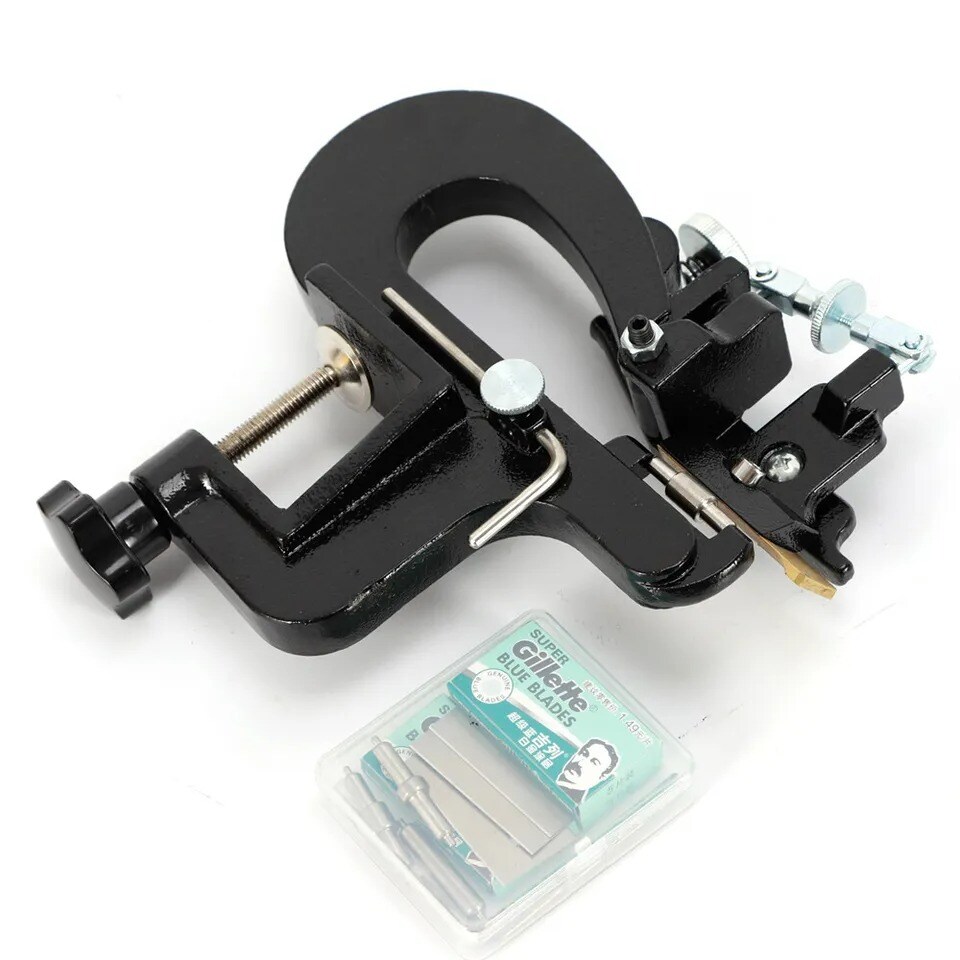 Leather Craft Edge Skiving Machine Leather Splitter Skiver Paring Peel Tool DIY