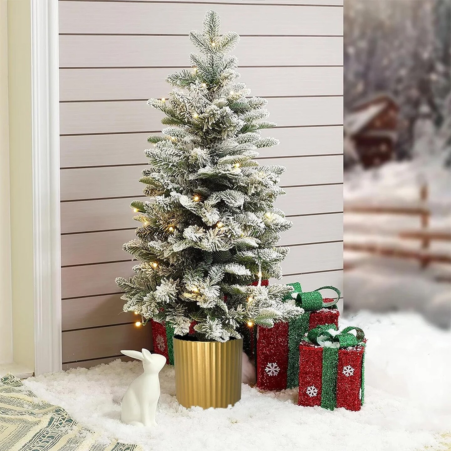 Snow Flocked 3ft Christmas Tree