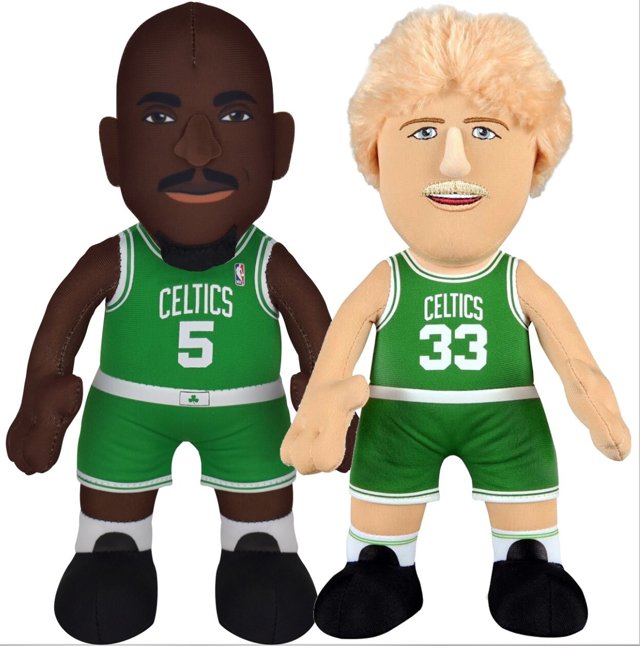 Bleacher Creatures Boston Celtics Larry Bird &#x26; Kevin Garnett 10&#x22; Plush Figure Bundle