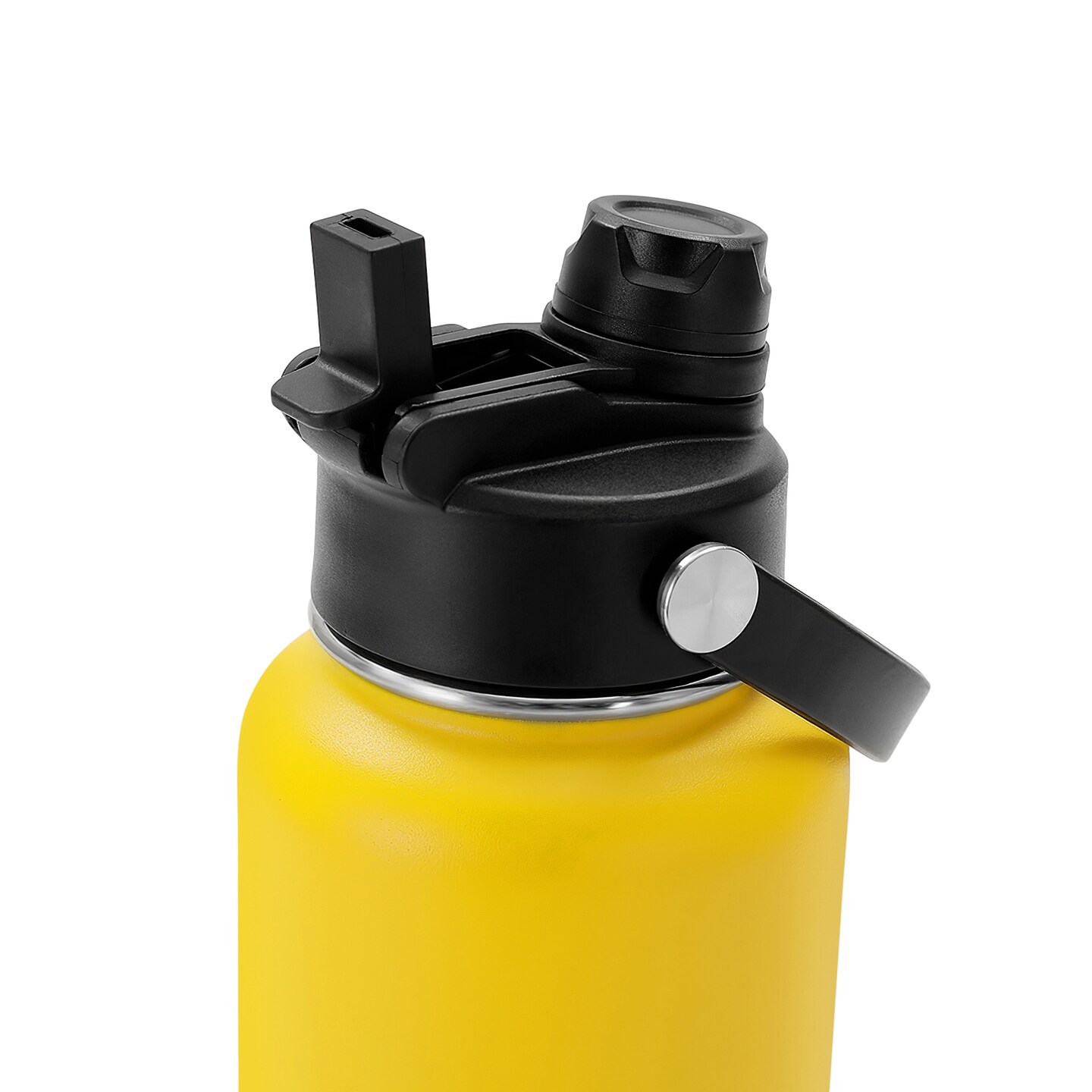 Makerflo 32 oz Hydro Powder Coated Water Bottle with 2-in-1 Lid | Craft-Ready for DIY Gifts &#x26; Personalization (Laser Engravable, UV DTF, Epoxy, Vinyl) - Not for sublimation and DTF