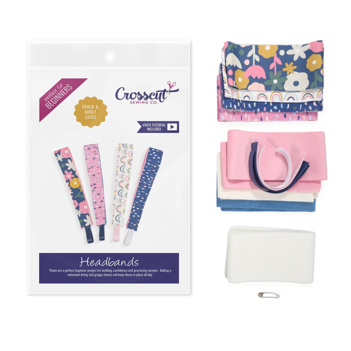 Crosscut Sewing Co.® Headband Sewing Project Kit for Beginners