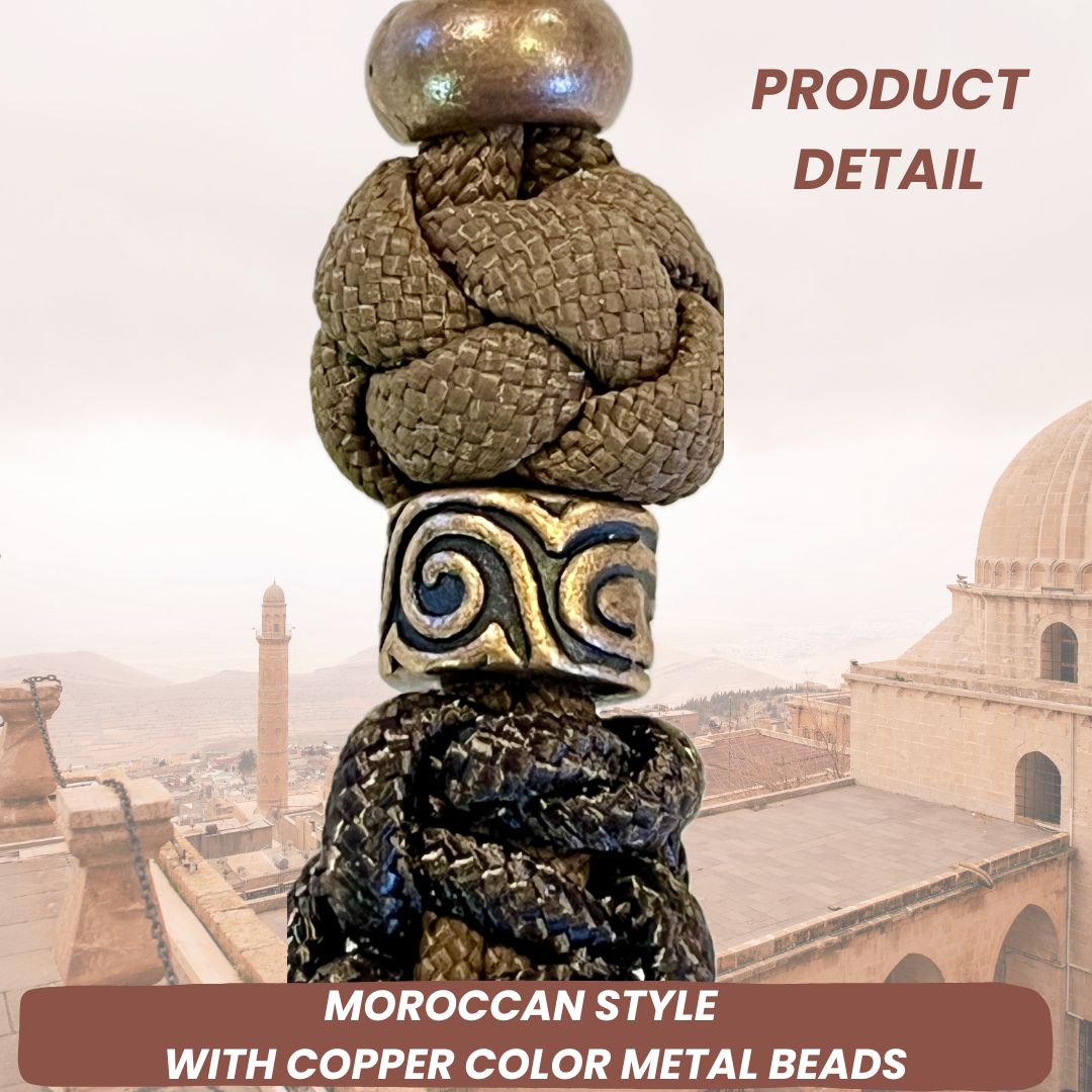 アクセサリー kadafwi Paracord Lanyard, Zeus Coyote Brown. With Two Small Titanium Beads