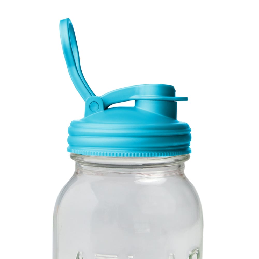reCAP Mason Jar Pour Lid with Foldout Carry Loop, Regular Mouth with Leak-Proof Seal, USA Made