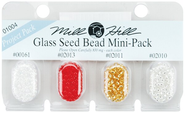 Mill Hill Glass Seed Beads Mini Packs 2.5mm 830mg 4/Pkg